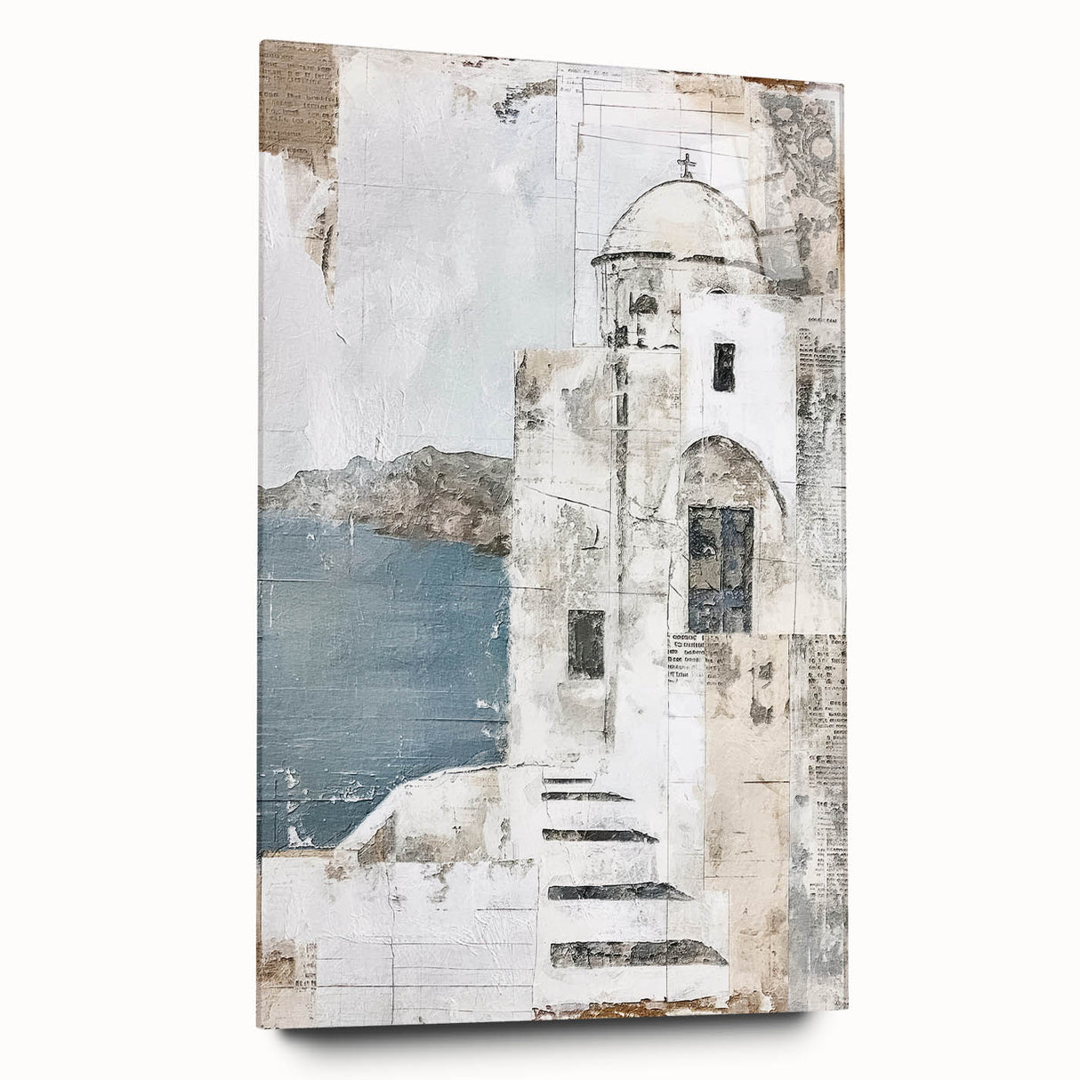 Abstract architectural wall art design displayed in acrylic glass, showcasing modern lines and vibrant colors, ideal for contemporary home decor.