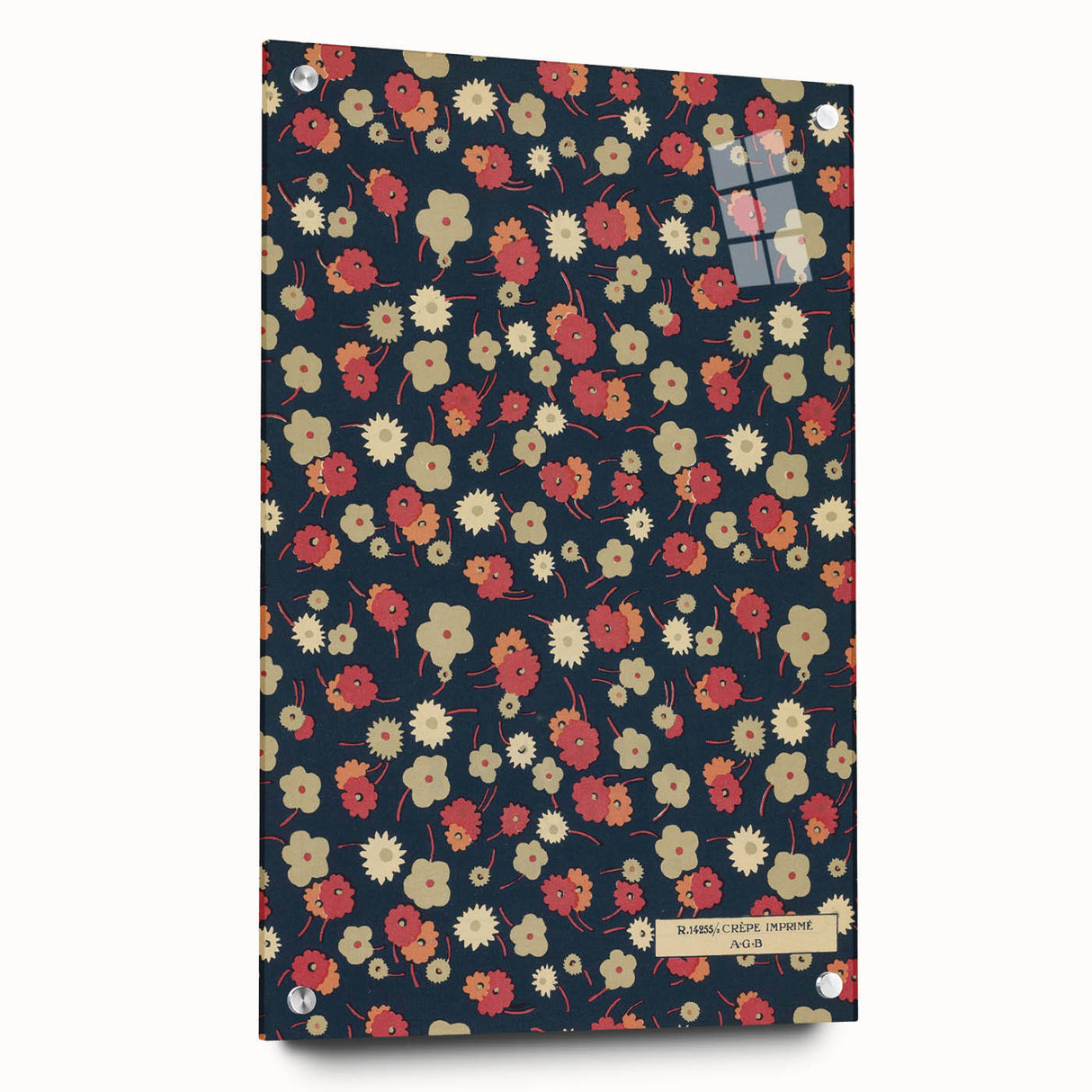 Floral Art Deco Wall Art – Vintage Patterned Print with 1920s Style