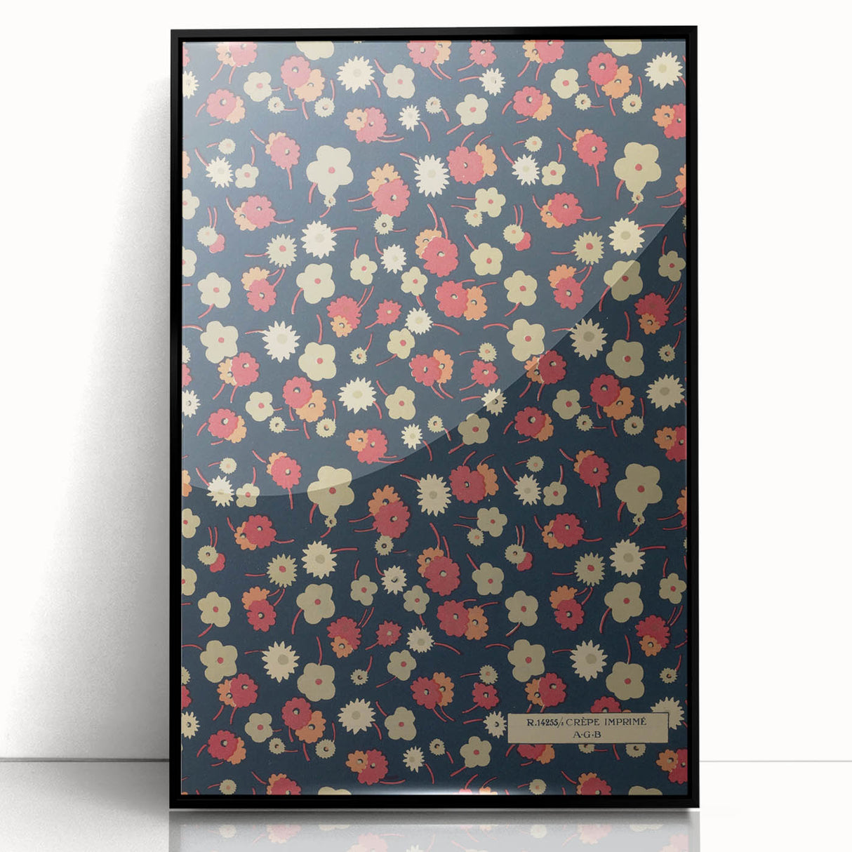 Floral Art Deco Wall Art – Vintage Patterned Print with 1920s Style