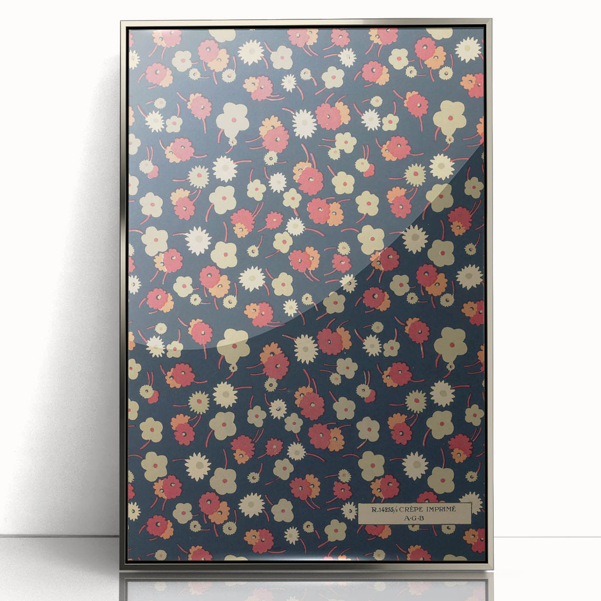 Floral Art Deco Wall Art – Vintage Patterned Print with 1920s Style
