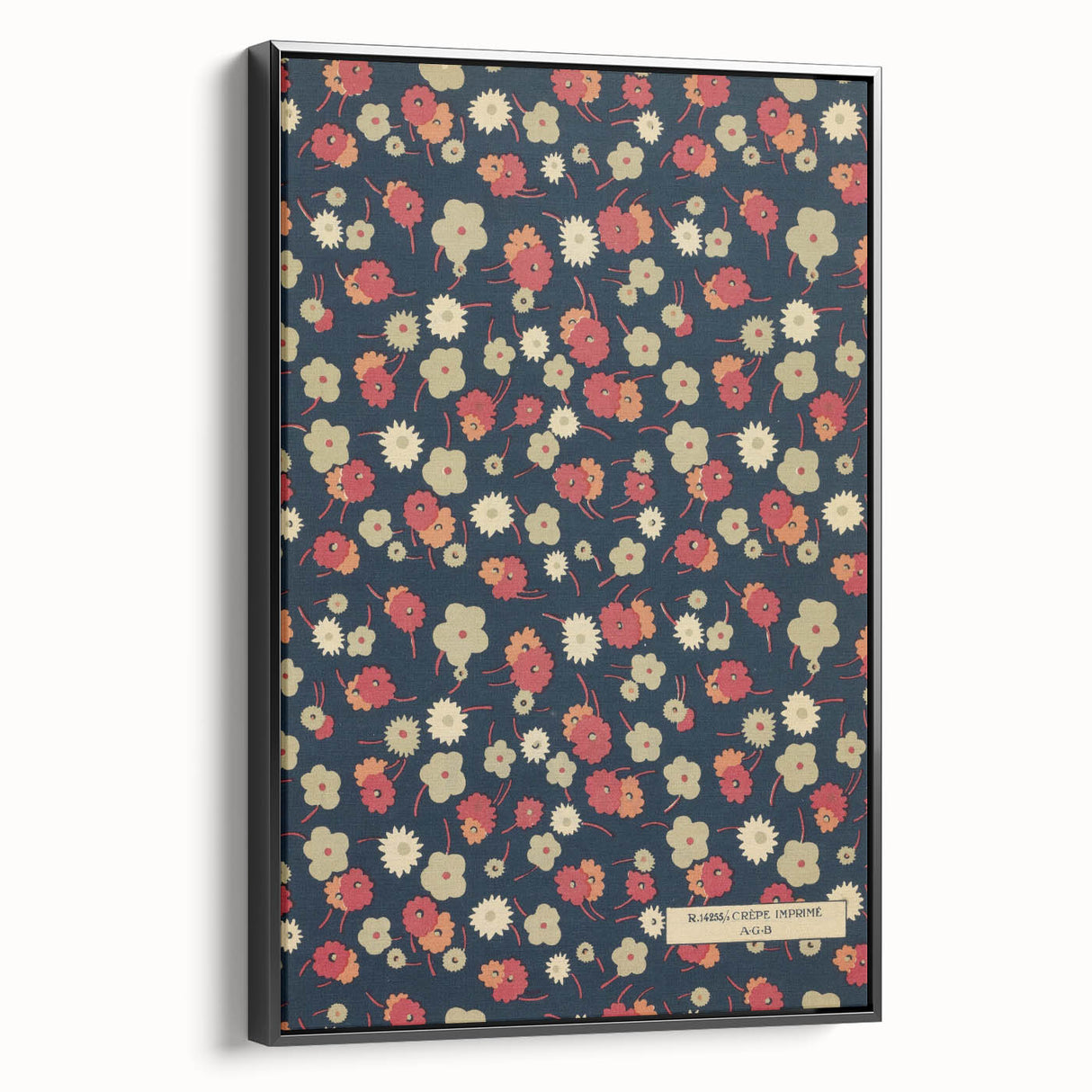 Floral Art Deco Wall Art – Vintage Patterned Print with 1920s Style