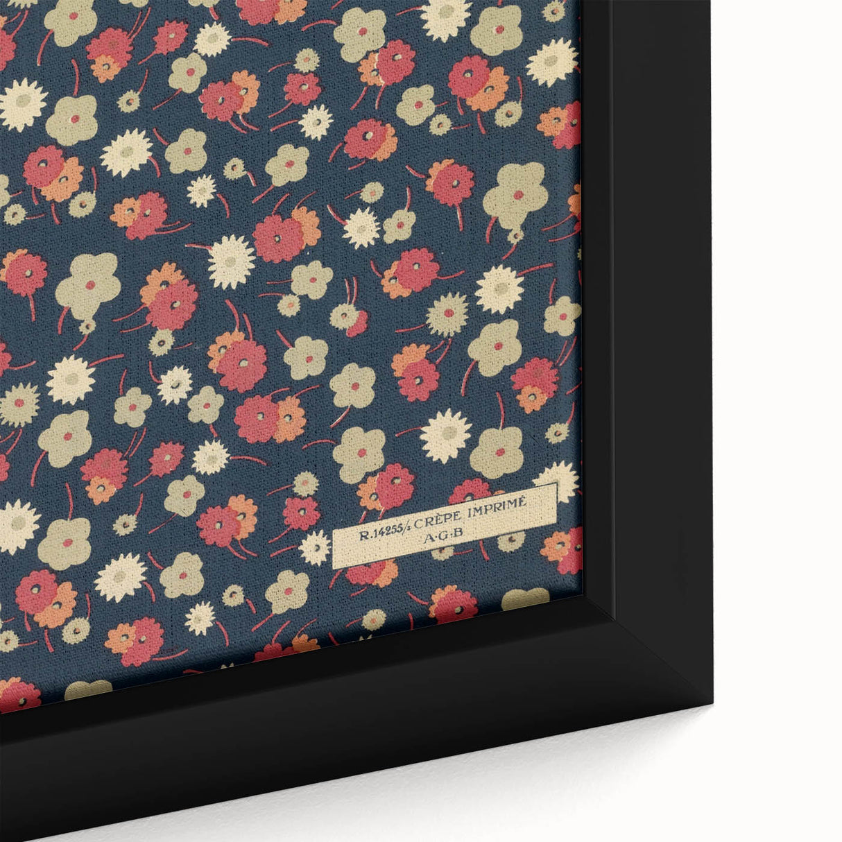 Floral Art Deco Wall Art – Vintage Patterned Print with 1920s Style