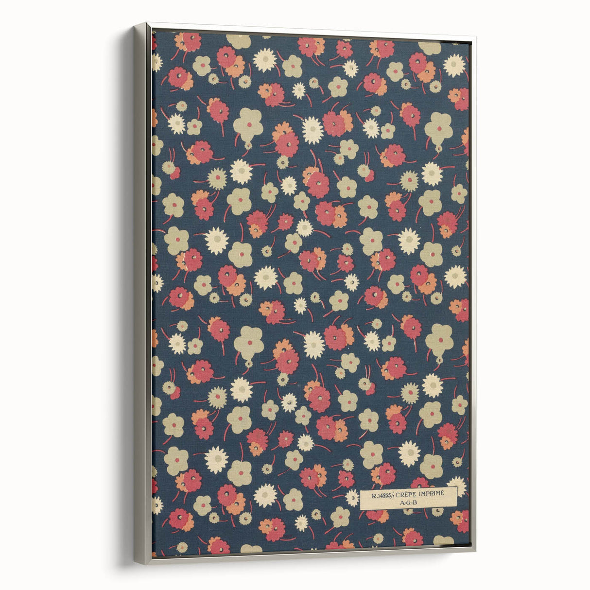 Floral Art Deco Wall Art – Vintage Patterned Print with 1920s Style