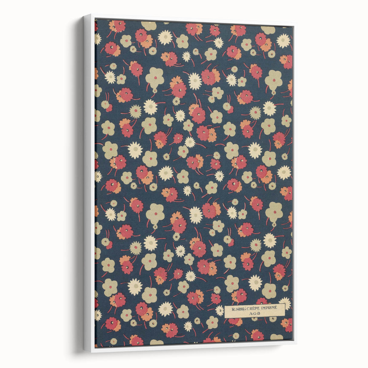 Floral Art Deco Wall Art – Vintage Patterned Print with 1920s Style