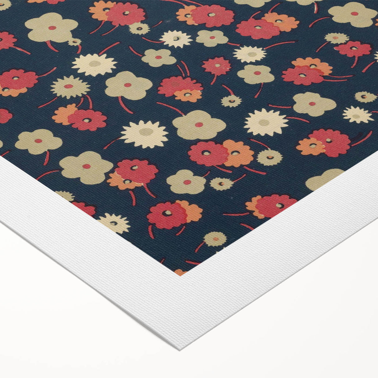 Floral Art Deco Wall Art – Vintage Patterned Print with 1920s Style