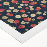 Floral Art Deco Wall Art – Vintage Patterned Print with 1920s Style