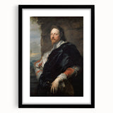 Baroque Art Portrait - Classic Historical Print of Noble Elegance