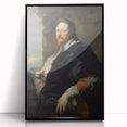 Baroque Art Portrait - Classic Historical Print of Noble Elegance