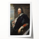 Baroque Art Portrait - Classic Historical Print of Noble Elegance