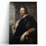 Baroque Art Portrait - Classic Historical Print of Noble Elegance