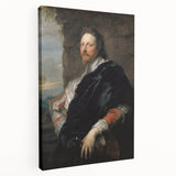 Baroque Art Portrait - Classic Historical Print of Noble Elegance