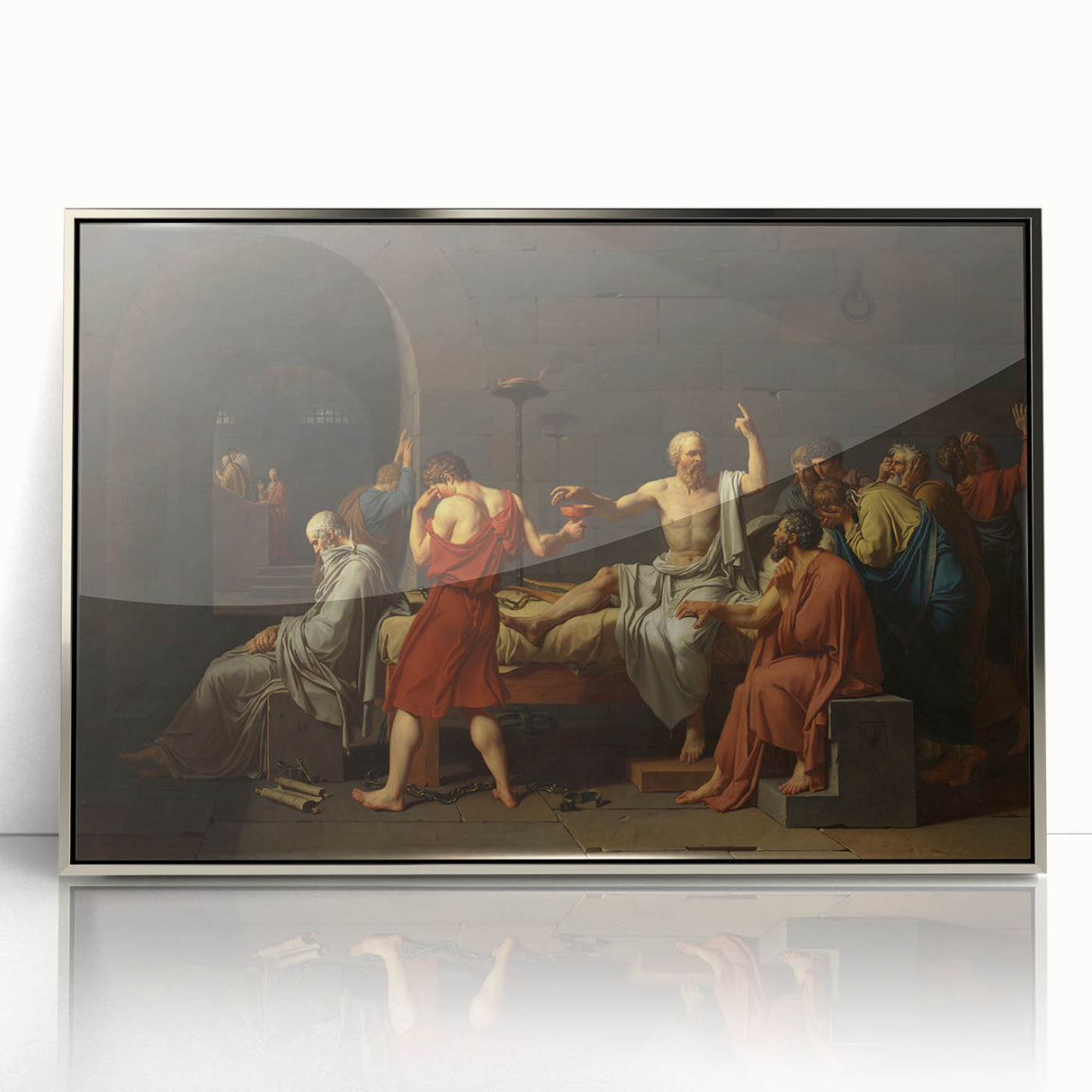 Neoclassical Art Print: The Death of Socrates by David - Historic Art Reproduction