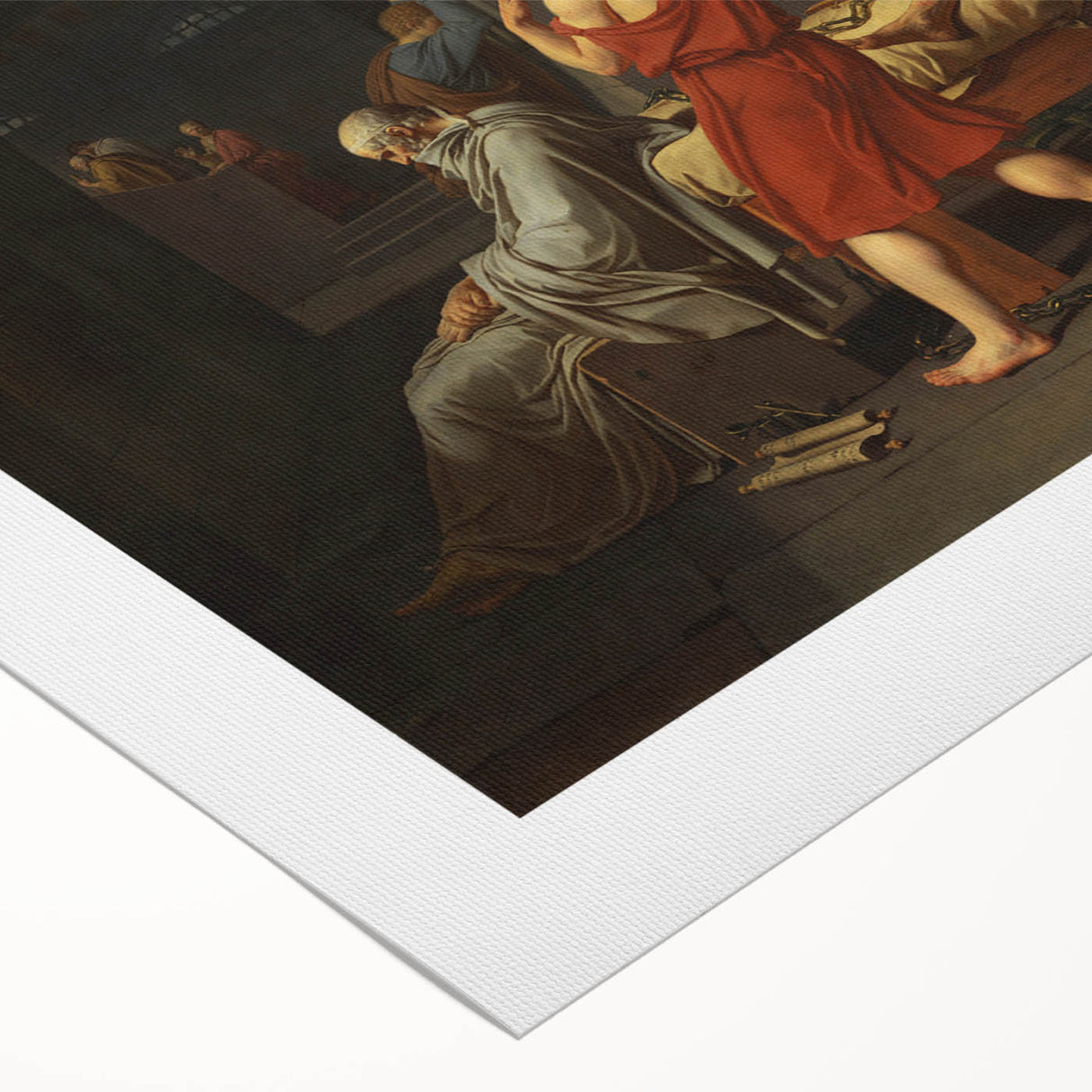 Neoclassical Art Print: The Death of Socrates by David - Historic Art Reproduction
