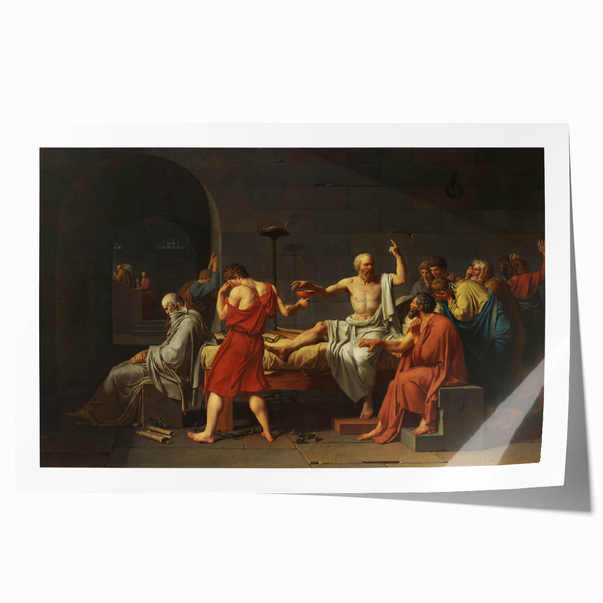 Neoclassical Art Print: The Death of Socrates by David - Historic Art Reproduction