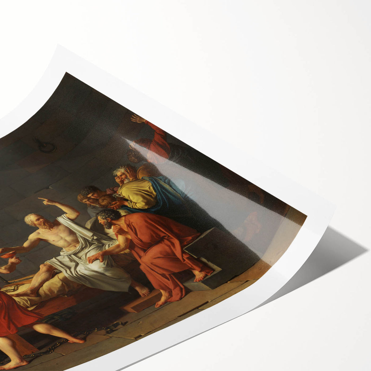 Neoclassical Art Print: The Death of Socrates by David - Historic Art Reproduction