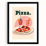 Extra large abstract art print with vibrant colors and textured design on a framed black mat, ideal for living room decor.