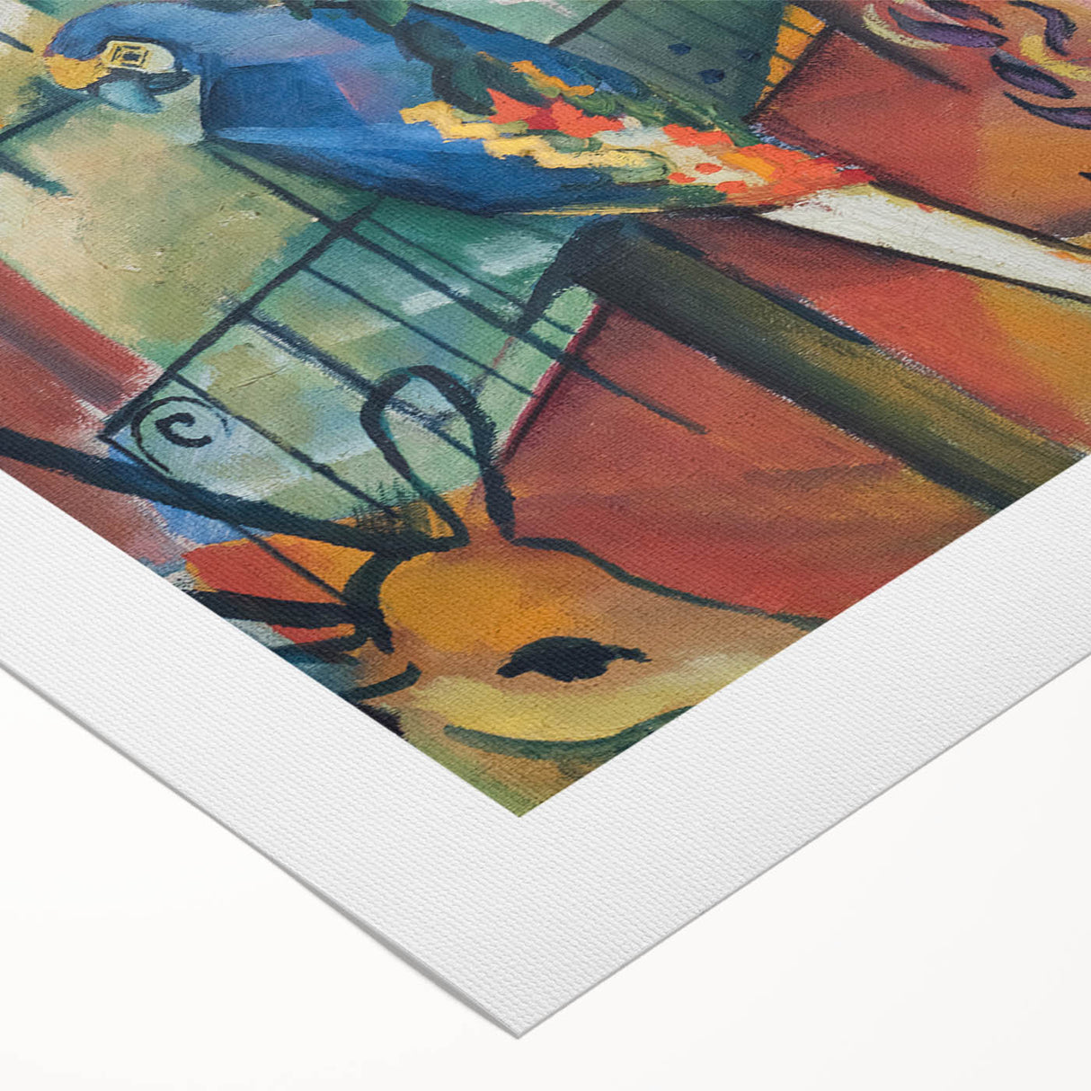 Expressionist Zoo Scene – Vibrant Abstract Zoological Garden Wall Art