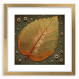 Framed wall art showcasing an elegant design of vibrant flowers and botanical leaves, featuring a gold mat and sturdy frame, perfect for home decor.