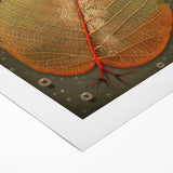 Rolled canvas wall art showcasing a vibrant floral and botanical design in rich colors, ideal for enhancing home decor. Packaged securely in a protective tube.