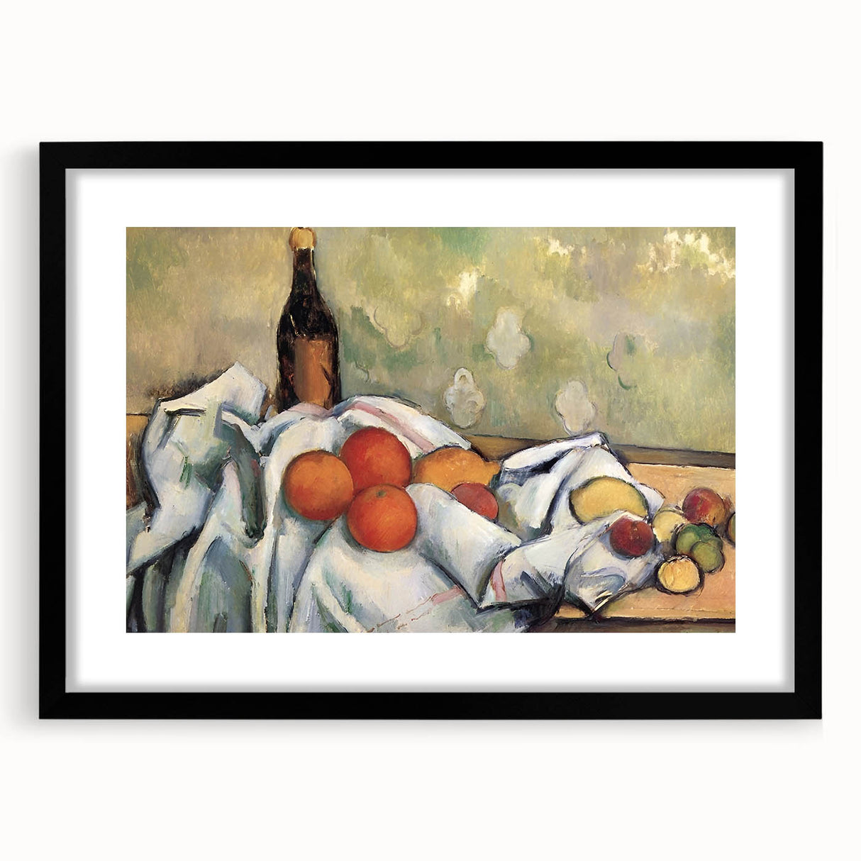 Extra large abstract art print featuring vibrant, colorful textures on a framed canvas, ideal for living room decor.
