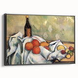 Black and white framed canvas featuring a vintage poster art landscape, ideal for bedroom wall decor.