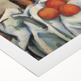 Art deco poster featuring a stylized cocktail, in vibrant orange and red tones on rolled canvas.