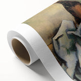 Art deco poster featuring a stylized cocktail glass in pastel pink and blue, printed on rolled canvas.