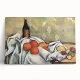 Black and white stretched canvas depicting assorted kitchen utensils, ideal for kitchen wall art.