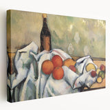 Large canvas of colorful fruits and vegetables in a realistic style, ideal for kitchen wall art.