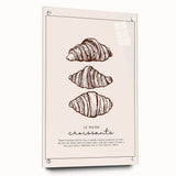 Acrylic print of colorful pastries in a realistic style, ideal for dining room decor.