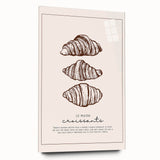 Large abstract wall art depicting assorted pastries in soft pastel tones on acrylic glass.