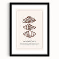 Extra large wall art featuring an abstract print of colorful pastries, textured details in a black frame.