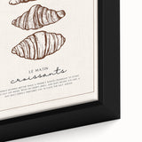 Close-up of extra large framed canvas featuring colorful textured pastries on a black background.