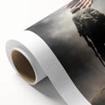 Soldier & American Flag - Patriotic Wall Art