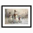 Charming Snowman Trio – Whimsical Christmas Wall Hangings
