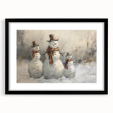 Charming Snowman Trio – Whimsical Christmas Wall Hangings