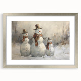 Charming Snowman Trio – Whimsical Christmas Wall Hangings