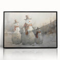 Charming Snowman Trio – Whimsical Christmas Wall Hangings