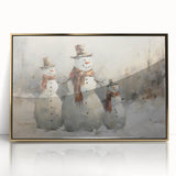 Charming Snowman Trio – Whimsical Christmas Wall Hangings