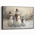 Charming Snowman Trio – Whimsical Christmas Wall Hangings