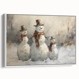 Charming Snowman Trio – Whimsical Christmas Wall Hangings