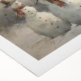 Charming Snowman Trio – Whimsical Christmas Wall Hangings