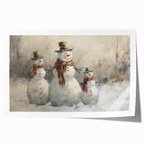 Charming Snowman Trio – Whimsical Christmas Wall Hangings