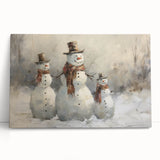 Charming Snowman Trio – Whimsical Christmas Wall Hangings