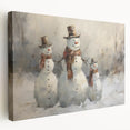 Charming Snowman Trio – Whimsical Christmas Wall Hangings