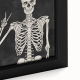 Skeleton Hand Gesture Halloween Wall Art - Spooky Gothic Decor