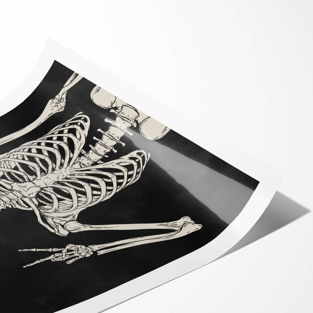 Skeleton Hand Gesture Halloween Wall Art - Spooky Gothic Decor