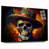 Vibrant Sugar Skull Hombre – Día de los Muertos Art Prints