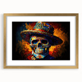 Vibrant Sugar Skull Hombre – Día de los Muertos Art Prints