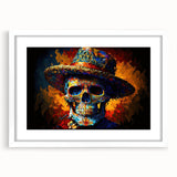 Vibrant Sugar Skull Hombre – Día de los Muertos Art Prints
